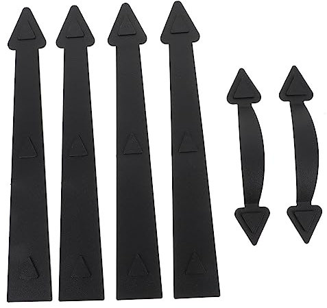 Generic 1 Set Garage Door Decoration Accessories Door Replacement Locker Gold Drawer Pulls Magnetic Screen Garage Hinges Fridge Magnets Dresser Handles Hooks Hardware Black Carbon Steel