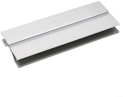 SiSinkal Küchensockelverbinder, silberfarbenes Aluminium, 90 Grad, Ecke, H-Form, Flexibler Sockelbrett, Schrankspaltübergang (360 ° - 15 cm)