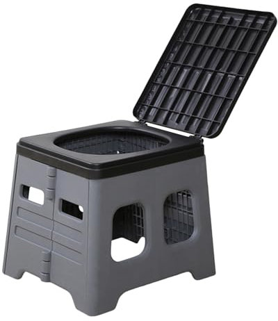 Générique Toilet Extérieur Siège - Toilettes Pliantes - Toilettes De Camion Léger, Toilettes De Camp Extérieur Pliables pour Camping, Voyages Et Urgenceser De 1,3 Kg, Notre Siège De Toilette Su