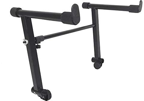 Ejoyous Double Tier Design Piano Stand, Adjustable Electronic Keyboard Holder, Sturdy and Secure X Style Keyboard Stand for Home School Studio