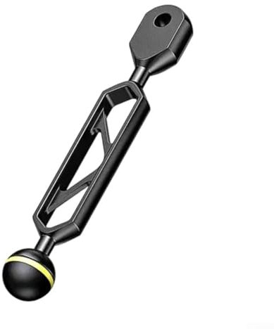 Underwater Photography Light Pole for Camera and Flashlight Connection, Lightweight Aluminum Alloy Design (6inch)