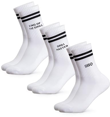 Occulto Herren Fun Statement Tennis Socken 3er Pack (Modell: William)