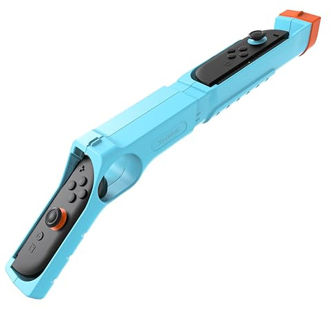 GAMSURFING Shooting Game Gun für Nintendo Switch 2/1/OLED JoyCons, abnehmbare Pistole Handgriff kompatibel mit Shooting & Jagd Spiele wie: Sniper Elite,Wolfenstein 2,Splatoon,Big Buck Hunter und mehr