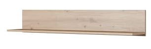 PAWS MEBLE Bergen Wandregal 120 cm – Skandinavisches Design, Holzoptik – Regal Hängeregal in Weiß, Beige, Eiche Artisan – Modern & Minimalistisch
