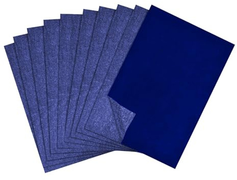 50 Blätter A4 Transferpapier, Einseitiges Kohlepapier zum Durchpausen, Blaues Pauspapier, A4 Graphitpapier für Design und Handwerk