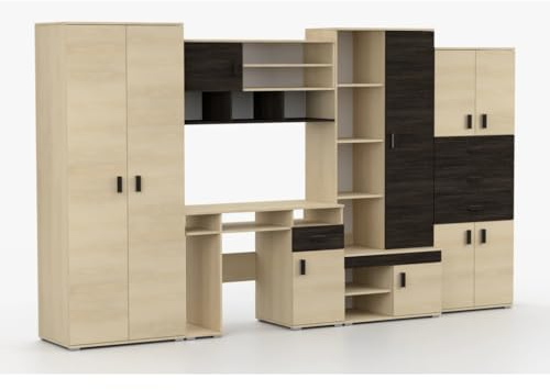 Jugendzimmer Mila 5-teilig in Esche und Canterbury Eiche