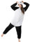 Katara 1744 - Panda süß Kostüm-Anzug Onesie/Jumpsuit Einteiler Body für Erwachsene Damen Herren als Pyjama oder Schlafanzug Unisex - viele Verschiedene Tiere