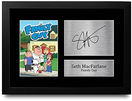 HWC Trading Seth Macfarlane A4 Gerahmte Signiert Gedruckt Autogramme Bild Druck-Fotoanzeige Geschenk Für Family Guy Tv-Show-Fans