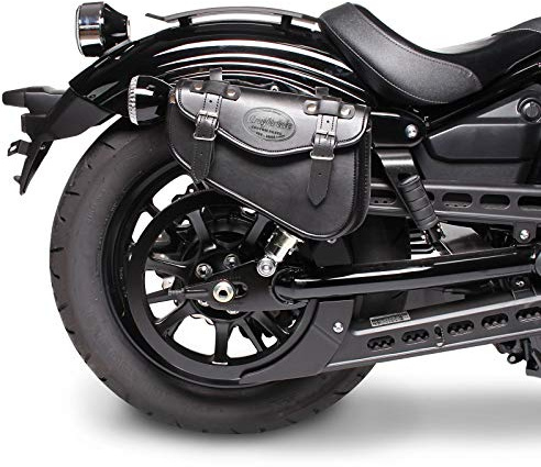 Satteltasche 3L kompatibel mit Chopper/Custombike schwarz rechts CB31640