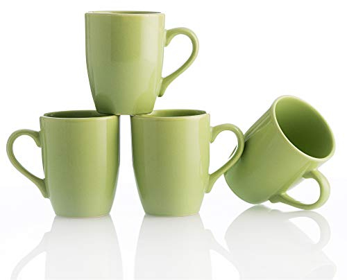 UNITED COLORS OF BENETTON. BE062 Set 4pcs Tazas 11cm 360ml Loza Verde Casa Benetton, Gres