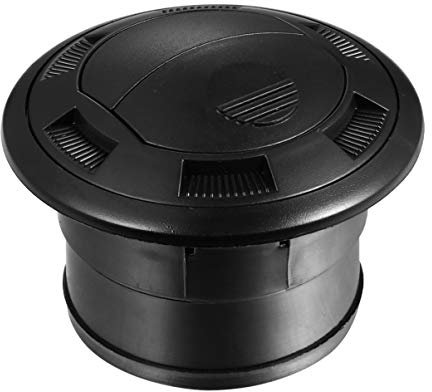 Garneck 1 Set Bus Klimaanlage Entlüftung Klimaanlage Deflektor Auslass Seitenlüftung Kunststoff Decke Rund Luftstrom Auslass für Rv Bus Auto Boot mit Gitter Stil 1