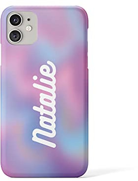 Tirita Personalised Phone Case Cover Compatible with iPhone 11 - Holographic Ombre [04 - Electric Effervescent]
