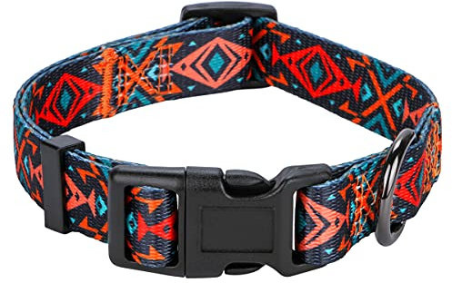 Rhea Rose Tribal Hundehalsband Aztekenmuster Verstellbare Halsbänder Medium