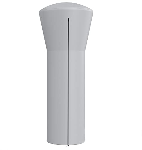 Senders Housse de protection pour chauffage de terrasse, en tissu Oxford 210D, imperméable, coupe-vent, indéchirable et résistante aux UV (226 x 85 x 48 cm) (gris)