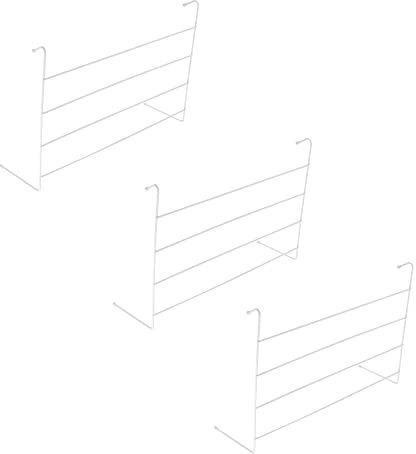 RTS Large 4 Tier Metal Radiator Airer Hanger - Clothes Dryer Towel Hanging Rack - Washing Laundry Drying Racks Rail - Indoor White Radiator Mounted Airer - Four Bar Lightweight Strong Airers - (3)