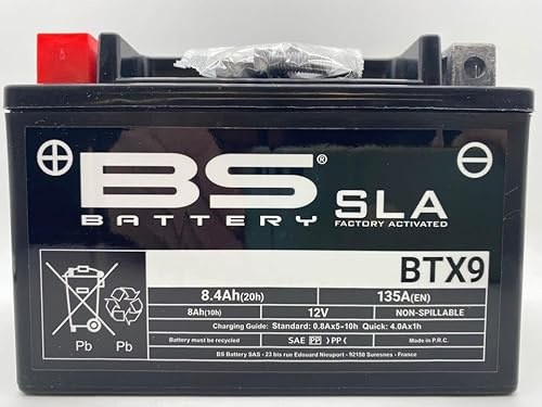 Bs battery AGM BTX9 SLA | Batteria di ricambio da moto per Kymco Agility I R16 Plus (C32000) 200 2010-2015