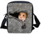 Belidome Kleine Umhängetasche für Damen und Kinder, niedliches Tiermotiv, Hamster Denim, Einheitsgröße