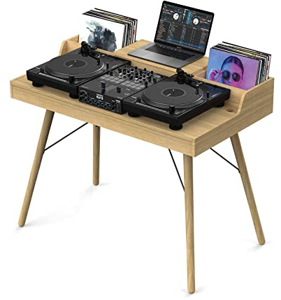 GLORIOUS Vintage Music Station DJ-Tisch und Studio-Workstation, Wood, One Size