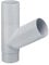 INEFA Abzweiger Fallrohr 60 Grad, PVC DN100/100 Grau Zubehör Fallrohr Kunststoff, einfache Steckmontage, Made in Germany