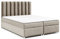 Best for Home Boxspringbett mit Bettkasten Trinity K-10 Bonellfederkern inkl. Topper 200x200 Beige