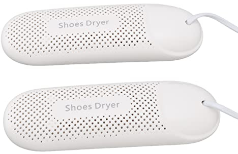 Sèche Chaussures 12W, Sèche Chaussures Portable Désodorisant, Sèche Linge Chauffant Tout Autour de 360 Degrés, Séchage Rapide pour éliminer Les Odeurs pour Bottes en Cuir (Standard Prise UE 220V)