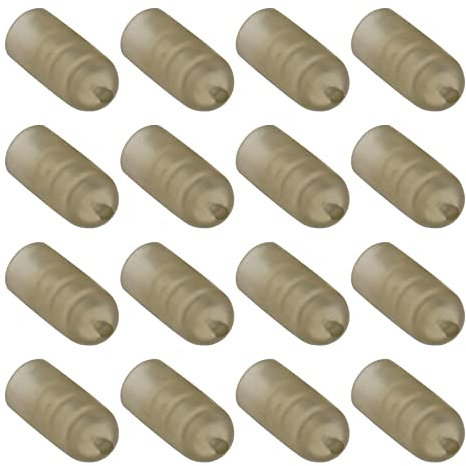 YINETTECH 50PCS Fishing Side Puller Beads 12x6mm Large Size for Elastics 12 to 18 Cylindrical Silicone Beads Carp Fishing Accessories