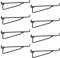 Stecktafel-Regalhaken, 8 Stück, 20,3 cm, schwarzes Metallhaken-Set, 0,6 cm Stecktafel-Organizer, Zubehör, Regale und Körbe, Halterungen, Display und Aufbewahrungsregal für Garage, Werkbank, Kunst,