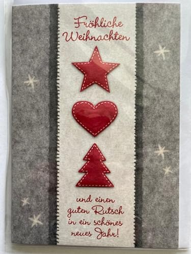 Weihnachtskarte Klappkarte- Liebe Weihnachtsgrüsse Nr.01