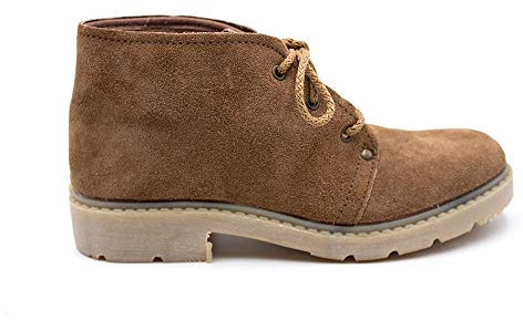 SEGARRA - Botas de trabajo para el campo, fabricadas en piel con cierre de cordones y suela de goma, para: Hombre color: TABACO talla:39