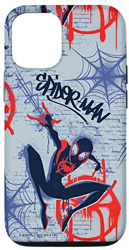 Hülle für iPhone 12/12 Pro Marvel Spider-Man Into the Spider-Verse Graffiti-Druck