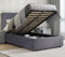 Blisswood Ottoman Bed With Memory Foam Mattress, 3ft Single Upholstered Bed Frame, Ottoman Bed With Storage Gas Lift End Opening Wooden Slats Single Bed Frame (Mattress Included)