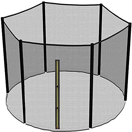 FASXZVM Trampolin Ersatznetz Ø120/140/150/183/244/306/366/396/427/488cm, UV-beständig Starkes Netz, mit Doppelköpfige Reißverschlüsse, für Draussen Kreisförmig Garten Trampolin, Netz Nur