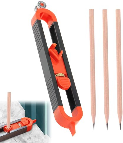 4PCS Scribing Tool Adjustable Contour Gauge MultifunctionProfile Gauge Tool Ensure Accuracy for Home Improvement and Professional Workers for Lnstall Tile Lay Laminate Cut Carpet Check Dimensions | Ensure Accuracy for Home Improvement and Professional Workers for Lnstall Tile Lay Laminate Cut Carpet Check Dimensions
