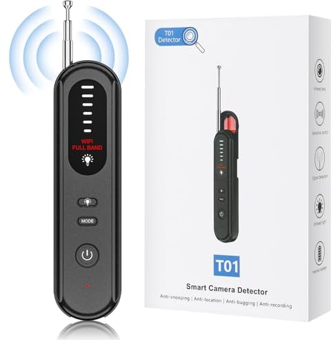 Hidden Camera Detector Bug Detector Anti-Spy - Camera Detector Device, Camera Detector for-Hotels, for Anti-Sneak Shooting and Anti-Eavesdropping, Rf Wireless Signal Scanner for Home