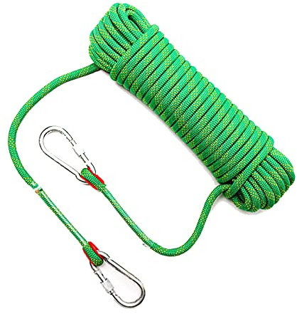 BOGDTF Climbing Rope Green Climbing Rope 10Mm/12Mm/14Mm Emergency Escape Rope for Fire Rescue Hiking Mountaineeand Engineeprotection Multi-Purpose Rope Safety/14Mm/100M