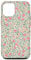 Hülle für iPhone 12/12 Pro Vintage Wildflower Pink & Salbeigrün Floral Coquette