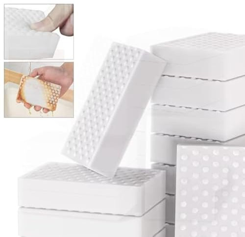 Borrador Mágico - Esponja Mágica de Limpieza de Melamina | Eficaz para Limpieza del Hogar - Pack 20 Unidades | Elimina Manchas Difíciles sin Esfuerzo