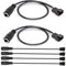 Gebildet Cable adaptador de alimentación de CC de 6 piezas con conector para ventilador de PC de 3 y 4 pines, cable DC5521 a 3/4 pines
