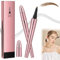 Neuer Microblading Augenbrauenstift, Augenbrauenstift mit 4 Gabelspitze Applikator, 3D Micro Eyebrow Pencil, Langanhaltenden Magischer Eyebrow Pen,Erzeugt Mühelos Natürlich Aussehende Brauen,Hellbraun