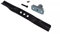 perfektGarten Lama da 53 cm + supporto lama + cuneo + vite compatibile con tosaerba Einhell