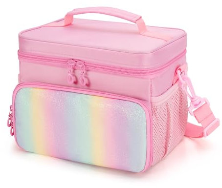 LoDrid Storage Bag Compatible with Yoto Player (3rd Generation), Card Holder Hold Up to 30 Cards, Carrying Case for Bluetooth Audio Speaker & Headphone Accessories, Pink (Case Only)