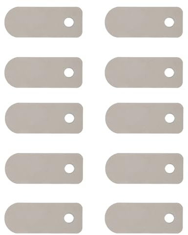 Air Compressor Valve Plate, 10 Pack Oil-Free Air Compressor Valve Plate Metal Air Compressor Reed Plate Replacement (13 x 33mm)