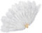 ROYJJ Elegant Handmade Large Feathered Fan 1920s Flapper Folding Handheld Fan for Dance Performances and Burlesque Dance Show Feather fan