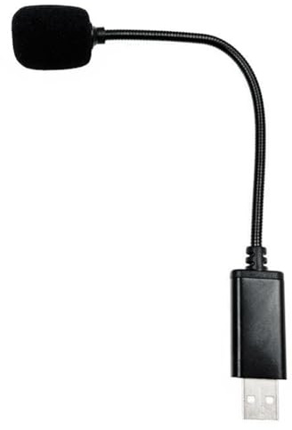 Mskidand Microfono USB Portatile Regolabile Mini Mic Anti-Rumore Mini Microfono USB per Computer Portatile/PC