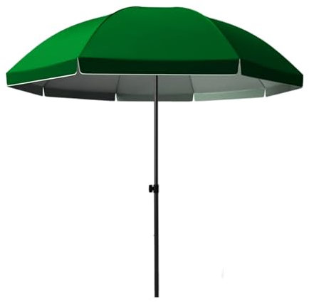 Sombrilla Playa Grande for Jardín, Inclinable, Impermeable, con 8 Varillas, for Piscina Exterior, Fácil de Montar