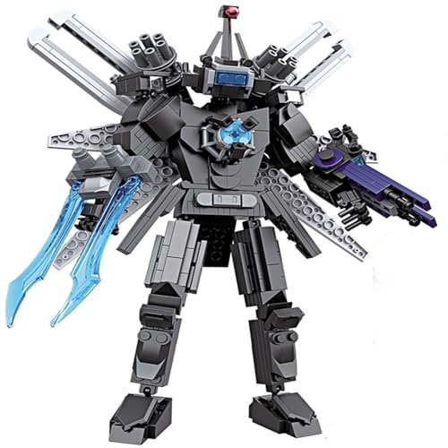 Building Blocks Figures Toy Toilet Titan Cameraman Speakerman Clock TV Man Game Upgraded Action Mutant Model Funny Ideas Collectible Birthday Gift Skibidi Buildable Brick Adults Kids Fans Boys Girls B