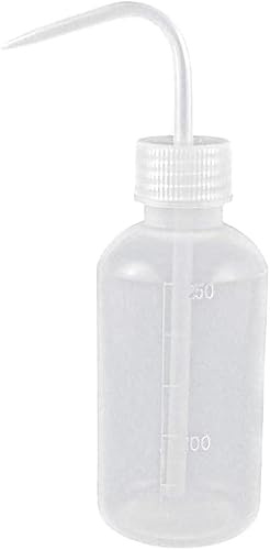 Wwyan 250ml Tattoo Wash Bottle Safety Spray Bottle Watering Tools, Economy Plastic Squeeze Bottle For The Labels Tattoo Supplies, Laboratory Bottles and Vessels
