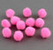 Pompons Pompon 10mm 50stk Bommel Nähen Tilda Basteln Borte Rot Rund für Schmuck Baumwolle (Pink)