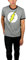 DC Comics Herren T-Shirt Flash Logo Distressed Ringer Tee - - Mittel