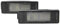 AUTO-STYLE LED License Plate Lights Compatible with Citroen / Peugeot Miscellaneous - Version 2, Black